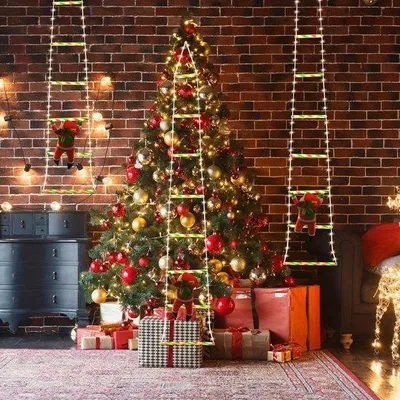 Immagine prodotto di Ghirlanda luminosa natalizia a scala, 3 m, LED, decorazione per interni ed esterni