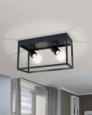 Immagine prodotto di Lampada da soffitto Lampada da soffitto nera Lampada da soggiorno 98332