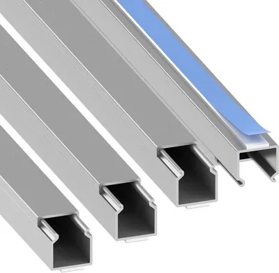 Produktbild von Schnelleinkauf - Habengut Mini Kabelrinne Silber 15 x 15 mm Flach Selbstklebende TV Kabelrinne für Wand und Möbel ohne Bohrer, 4 x 1 m Hidden O Kabel