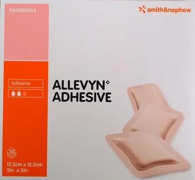 Productafbeelding van Allevyn hechtpleister, 12,5 x 12,5 cm. Verpakking: 10 stuks | Doos (10 stuks)