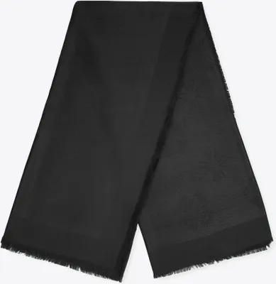 Immagine prodotto di Sciarpa da donna Wittchen in bambù con monogramma, fibra di bambù nera