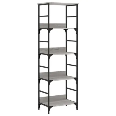 Image de Bibliothèque Gris Sonoma 50x33x153 cm Matériau dérivé du bois