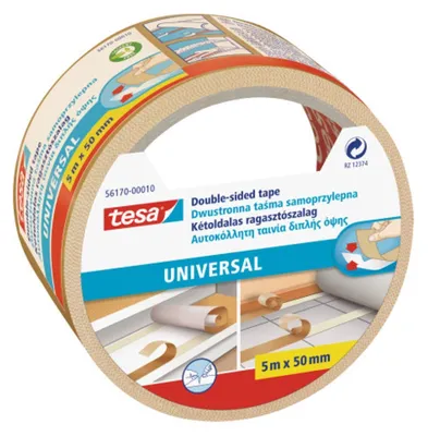 Zdjęcie produktu dla Taśma uniwersalna Tesa dwustronna transparentna 5mx50mm