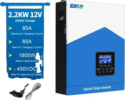 Produktbild von EASUN POWER Hybrid-Solarwechselrichter, 2200VA reine Sinuswelle, 80A MPPT-Solarladeregler, SMH-II-2.2K-WiFi