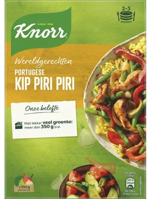 Obrázok produktu pre Knorr Wereldrechten Portugese Kip Piri Piri 260g – Pikantná hotová zmes