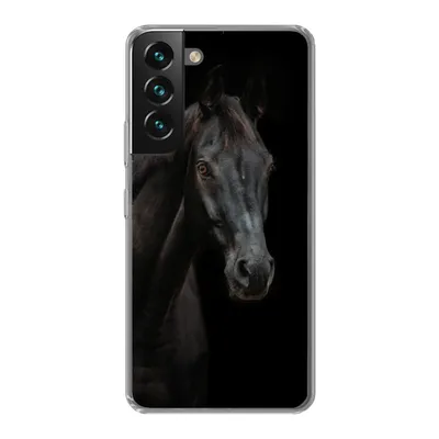 Produktbild von MuchoWow® Handyhülle Schutzhülle Hülle für Samsung Galaxy S22 Plus Pferd - Nutztier - Schwarz Silikon Softcase Handy Hülle - Schutzabdeckung