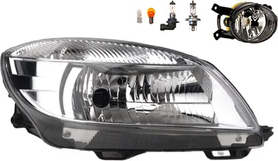 Produktbild von Scheinwerfer kompatibel zu Skoda Fabia 54 04/10-12/14 H4 R +Nebel+Leuch. 5J1941018C 5J1941016C 1Z0941702D Johns
