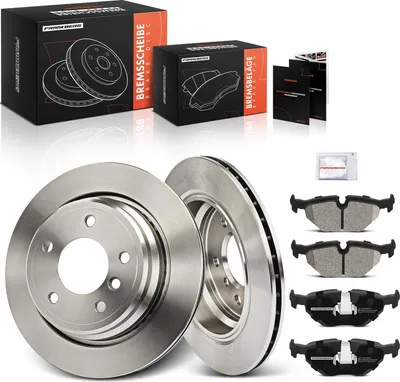 Image de Frankberg 2x disques de frein 4x plaquettes de frein essieu arrière pour BMW Série 5 Touring E39 1998-2003