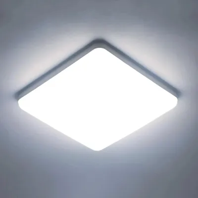 Image de Plaque lumineuse LED - Modèle A5757 - Carrée - Ultra-fine - 36 W - Blanc froid - Non dimmable - Blanche