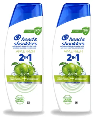 Produktbild von 2 x Head & Shoulders 2-in-1 Anti-Schuppen Shampoo Apple Fresh 300 ml - Vorteilspackung - 2 Stücke