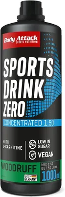 Produktbild von Body Attack Sports Drink Zero - 1000 ml Woodruff