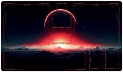 Imagen del producto de Alfombrilla para cartas de jugador, compatible con Star Wars: Unlimited, de 24" x 14" (61 x 35 cm)