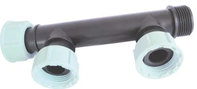 Bewässerungsverteiler 1 Zoll, 2 Ausgänge, O-Ring-Schutz