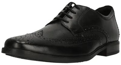 Produktbild von CLARKS Schnürschuhe Howard Wing Black Leather in klassischem Design 1216 Black Leather 41.5
