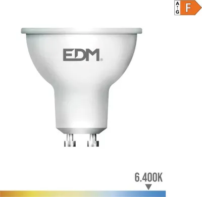 Image de Ampoule Led Gu10 8w Froide Edm éclairage Led Puissant 6400k Grand Angle. - Edm