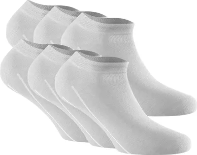 Produktbild von Rohner Basic Uni Sneaker Socken, 6er Pack - Bambus Weiß 43-46