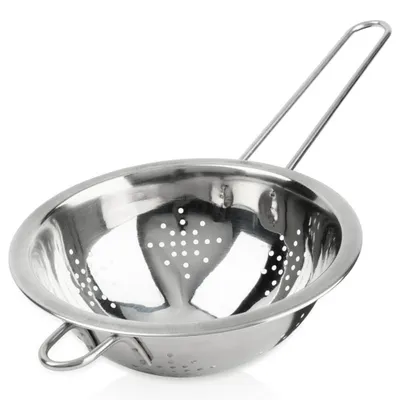 Produktbild von Vilde | Küchensieb Edelstahl 16 cm - Stielsieb mit langem Griff - Nudelsieb