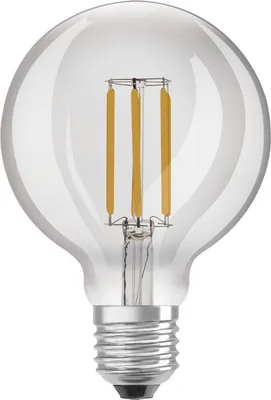 Obrázok produktu pre LEDVANCE LED úsporná žiarovka, žiarovka s päticou E27, teplá biela (3000K), 4 W, nahrádza bežnú 60W žiarovku, 1 balenie
