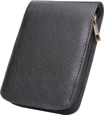 Produktbild von Schwarzes Kunstleder-Etui für 12 Stifte
