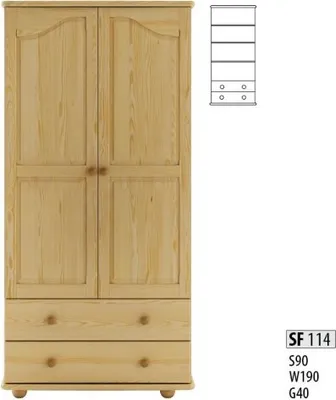 Image de Armoire Armoires massives en bois massif Armoire de chambre à coucher en bois massif