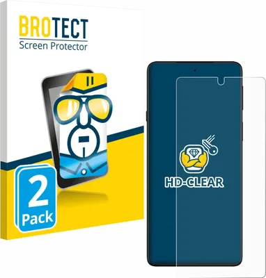 Produktbild von 2x Für Motorola Edge 20 Schutzfolie BROTECT Displayschutz Display Schutz Folie Klar Transparent