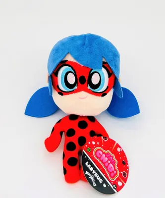 Produktbild von Miraculous: Marienkäfer, schwarze Plüschkatze, Marienkäfer