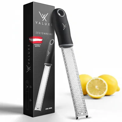 Produktbild von VALUXE® Zester-Reibe mit scharfer Edelstahl-Klinge spülmaschinengeeignet