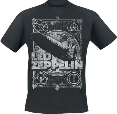 Produktbild von Led Zeppelin T-Shirt Herren Shook Me schwarz Band-Merch, Bands 100% Baumwolle 3XL