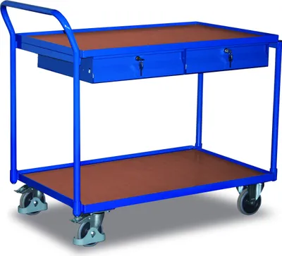 Produktbild von Tischwagen mit Schubladen - Griff senkrecht - 1.010 x 625 x 1.125 mm (HxBxT) - Traglast 250 kg
