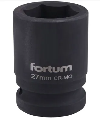 Produktbild von Fortum Stecknuss (4703027) Kraft-Stecknuss, 3/4", 27mm, L 52mm, CrMoV