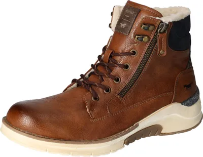 Produktbild von Mustang Herren Stiefelette Schnürung Winterboot sportlich Warmfutter 4161-603, Größe:41 EU, Farbe:Braun