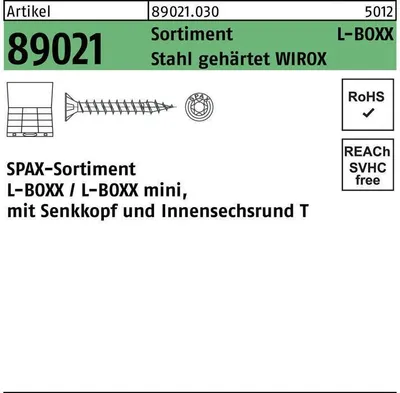 Obrázok produktu pre Montážny kufor SPAX L-BOXX veľký TRX - 2446 kusov vrátane BITcheck v T-STAR