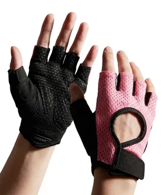 Immagine prodotto di Guanti da fitness, unisex, traspiranti, antiscivolo, rosa
