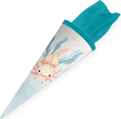 Produktbild von itenga Geschwister Schultüte 35cm Axolotl