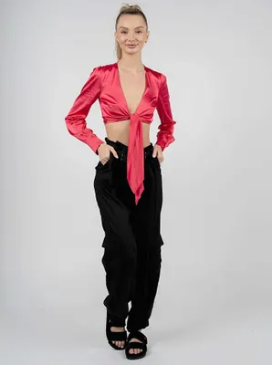 Zdjęcie produktu dla Patrizia Pepe Bluzki - 2C1322/A644 - Rot- Größe: 36(EU)