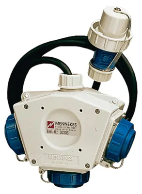 Produktbild von Mennekes Dreifachverteiler Deltabox 230 V, 16 A, Standard 92386