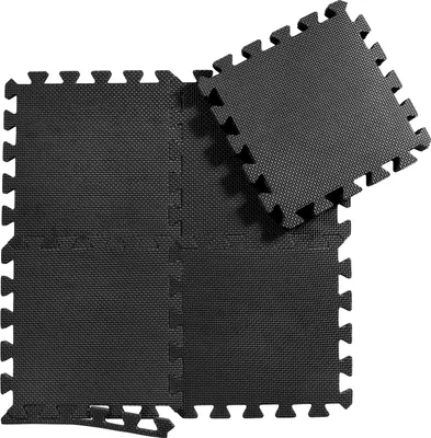 Produktbild von Bodenschutzmatten Set  Fitness Unterlegmatten Bodenschutz Schutzmatten Puzzlematte 108-tlg