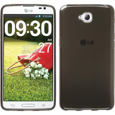 Produktbild von PhoneNatic Case kompatibel mit LG G Pro Lite - schwarz Silikon Hülle transparent + 2 Schutzfolien