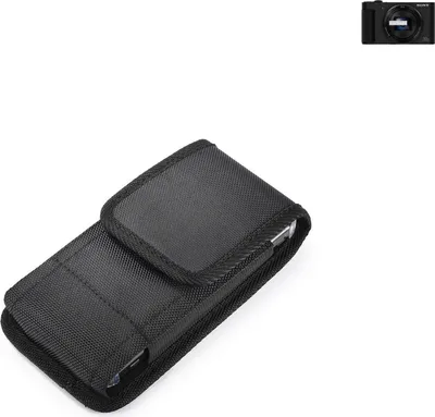 Produktbild von Holster Gürteltasche kompatibel mit Sony Cyber-shot DSC-HX80 Holster Gürtel Tasche wasserabweisend Handy Hülle Schutz Hülle Outdoor schwarz