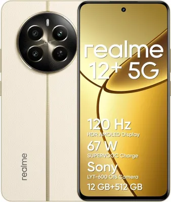 Produktbild von realme 12+ Smartphone 6,67" 12GB RAM 512GB 5G Triple Kamera Beige