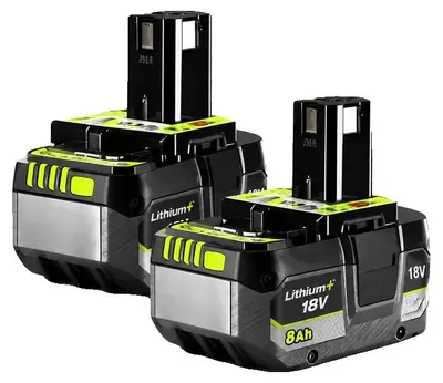 Immagine prodotto di Batteria agli ioni di litio, 18V, capacità 8000mAh, 2 batterie da 8.0Ah