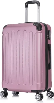 Produktbild von Flexot® F-2045 Koffer Reisekoffer Hartschale Hardcase Doppeltragegriff mit Zahlenschloss Gr. L Farbe Rosa