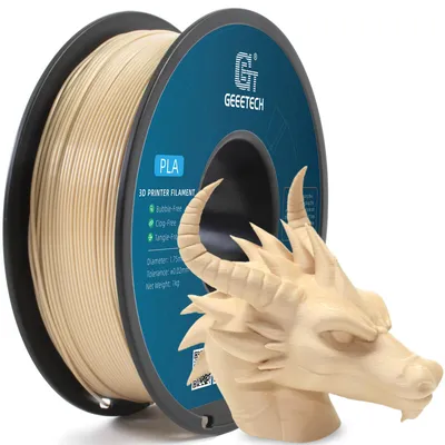 Immagine prodotto di Filamento PLA GEEETECH, 1,75 mm, filamento PLA per stampanti 3D, precisione dimensionale +/- 0,03 mm, bobina da 1 kg (2,2 lbs) per stampanti 3D, colore: bianco osso