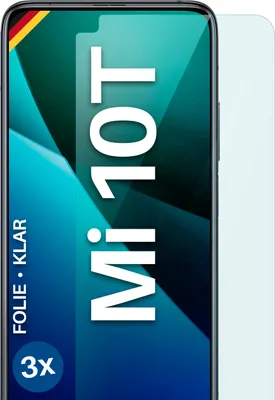 Produktbild von moex® 3x Schutzfolie kompatibel mit Xiaomi Mi 10T - Displayschutzfolie dünn Folie, Klar