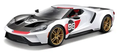 Obrázek produktu pro Maisto 31390 - Model auta - Ford GT '21 Heritage Edition (bílý, měřítko 1:18)