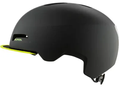Produktbild von ALPINA City-Helm Brooklyn schwarz/neongelb matt