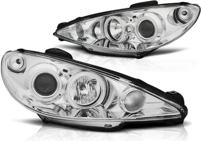 Produktbild von Scheinwerfer CCFL Angel Eyes passend für Peugeot 206 Bj. 98-06 Chrom