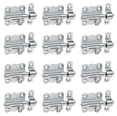 Zdjęcie produktu dla Alberts 841645 Śruba Grendel, z pokrętłem i bez sprężyny, ocynkowana, pasywowana grubowarstwowo, płytka 47 x 46 mm, śruba Ø 9 mm, zestaw 12 szt