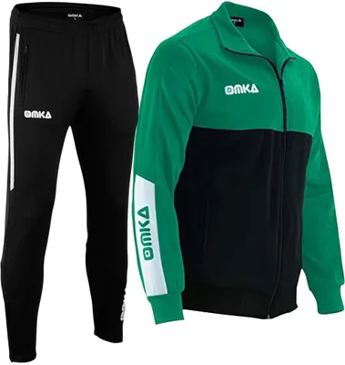 Produktbild von OMKA Trainingsanzug Sportanzug Jogginganzug Freizeitanzug, Größe:58/3XL, Farbe:Grün