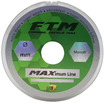 Produktbild von FTM Schnur MAXimum Line - 150m monofile Angelschnur, Durchmesser/Tragkraft:0.26mm / 6.37kg